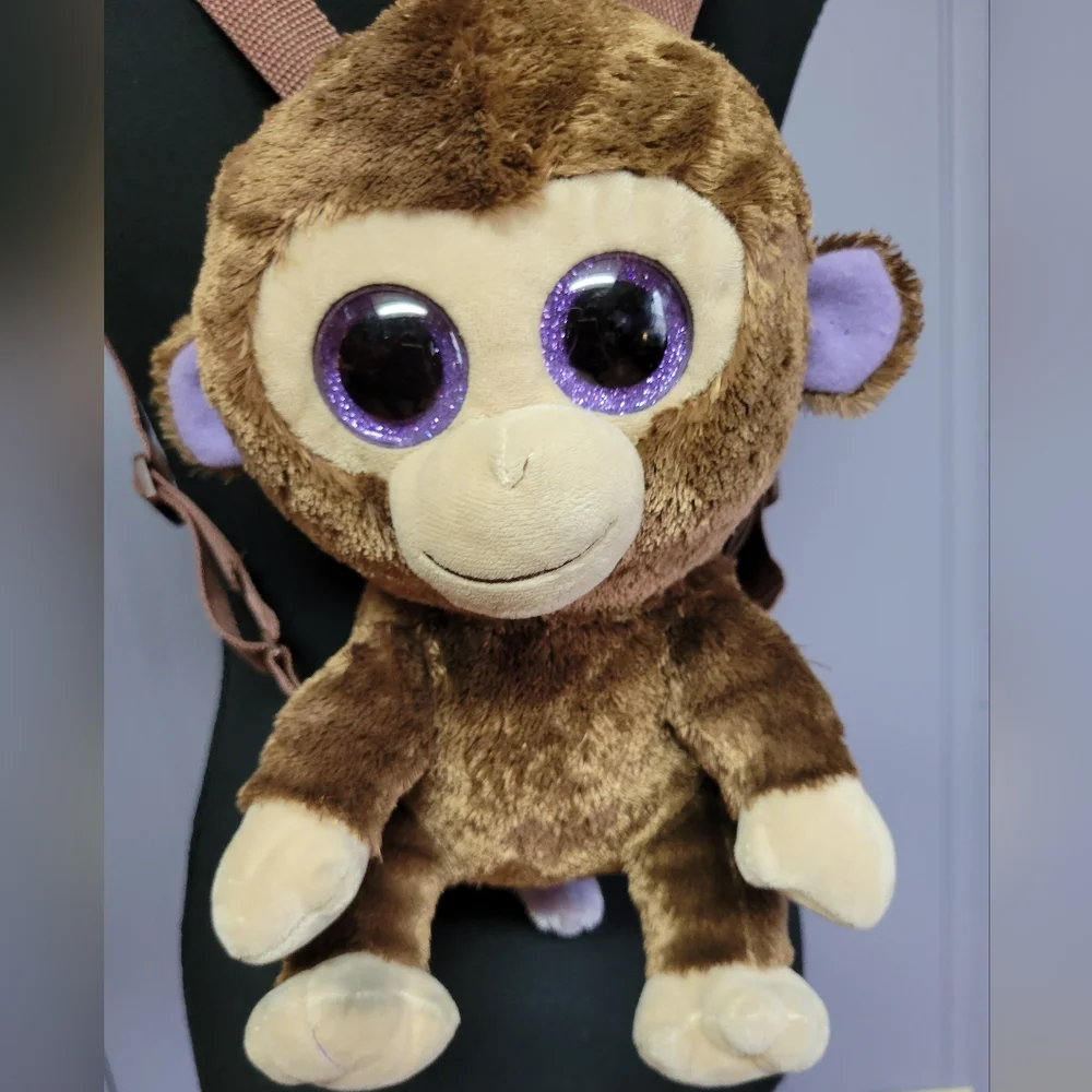 Ty Beanie boos coconut the monkey plush backpa